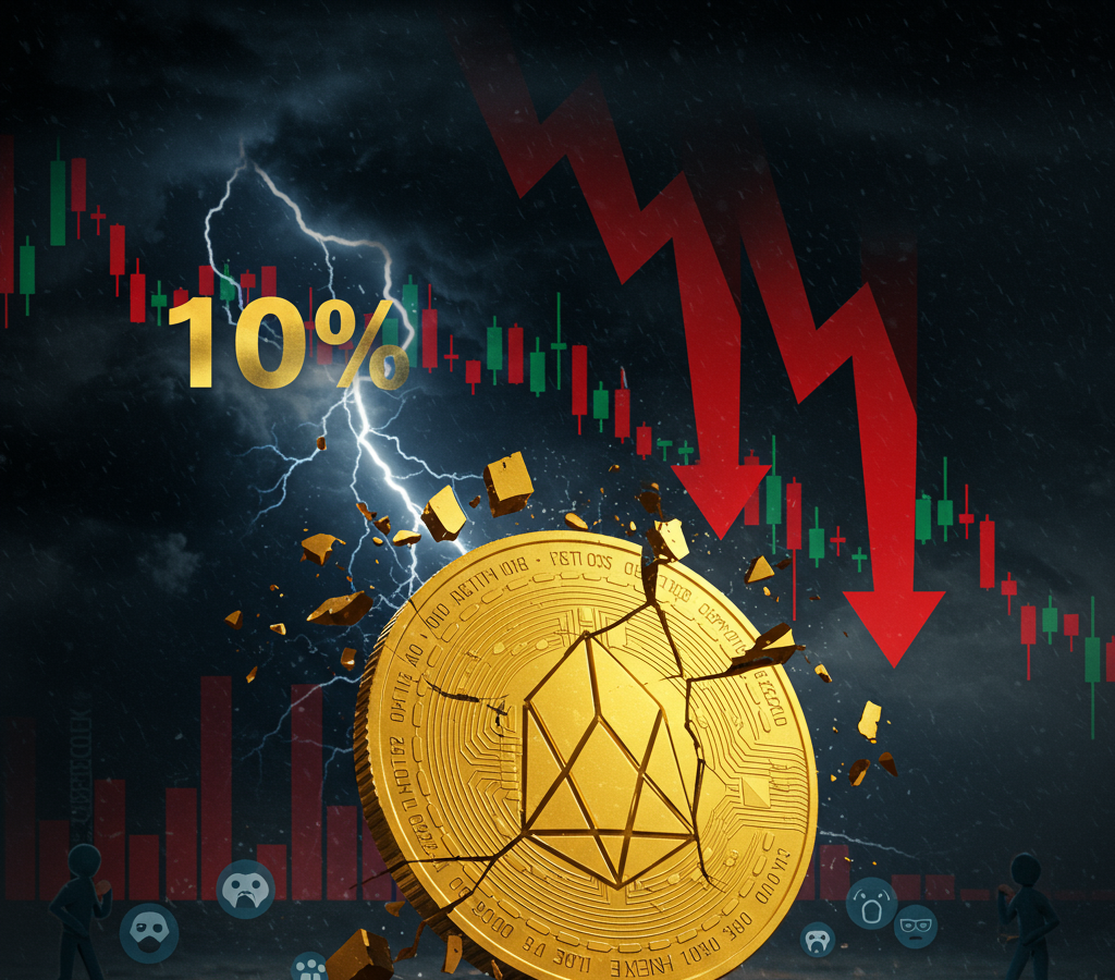 EOS Price Plummets 10% Amid Broad Cryptocurrency Sell-Off