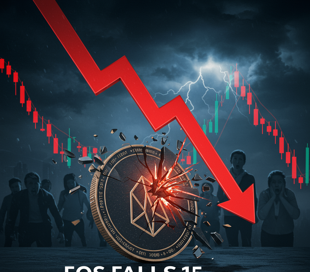 EOS Price Drops 15% Amid Intense Crypto Market Selloff