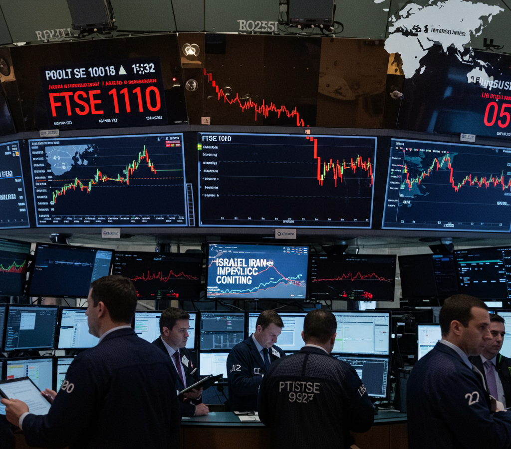 FTSE 100 Opens Lower Amid Escalating Israel-Iran Tensions